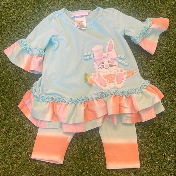 Bonnie Jean Ombré Bunny Capri Set - Picture 1 of 3